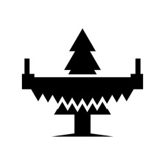 Poster - Lumberjack Logo. Timber Icon. Logging Symbol. Vector Eps 08.