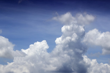 Blue sky and white clouds