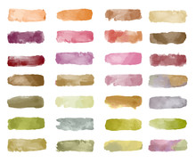 Colorful Watercolor Patch Background Vector