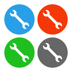 Wall Mural - WRENCH icons set. Vector..