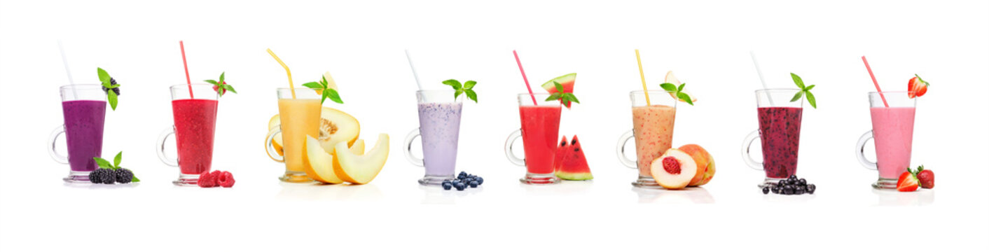 Different types of smoothies