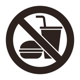 Fototapeta  - No food and no drinks allowed