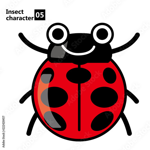 擬人化した昆虫のイラスト てんとう虫 Insect Character Ladybug Buy This Stock Vector And Explore Similar Vectors At Adobe Stock Adobe Stock