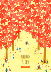 Poster - Autumn travel illustration