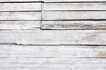 Wall Mural - White wood texture