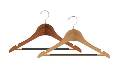 wooden coat hanger