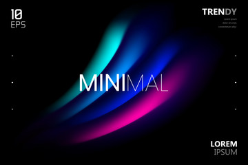 Wall Mural - trendy fluid gradient shape background. abstract watercolor backdrop. color flow design