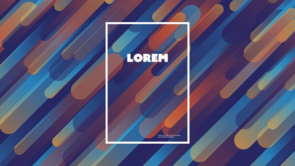 Wall Mural - abstract colorful minimal geometric background design, gradient shapes - vector illustration