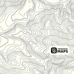 Wall Mural - the stylized height of the topographic contour in lines and contours. the concept of a conditional g