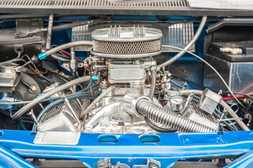 Wall Mural - vehicle engine bay close-up