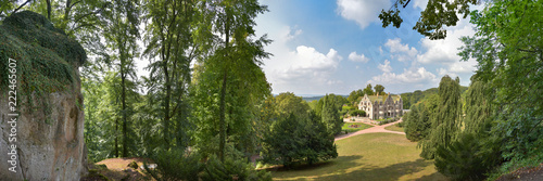 Plakat Panorama Zamek Altenstein z parkiem