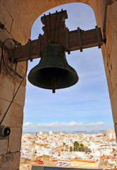 Wall Mural - Vista de la ciudad de Cádiz desde el campanario de la Catedral, Andalucía, España