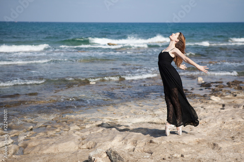 coast long black dress