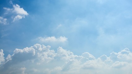 blue sky with cloud in summer - background