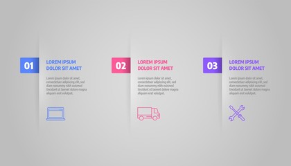Wall Mural - business concept with steps or processes. infographics design vector and marketing icons can be used
