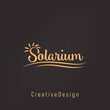 Vector logo symbol for solarium