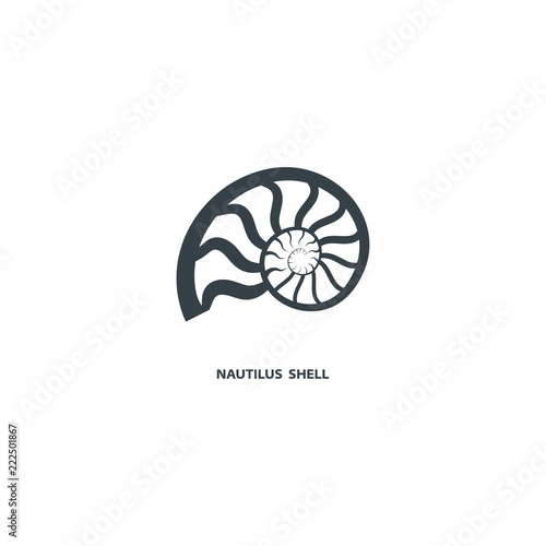 Nautilus Shell Icon Isolated On White Background Logo For Your Project Vector Illustration Buy This Stock Vector And Explore Similar Vectors At Adobe Stock Adobe Stock