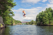 Rope Swing Over Water