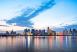 Fototapeta  - panoramic city skyline in hangzhou china
