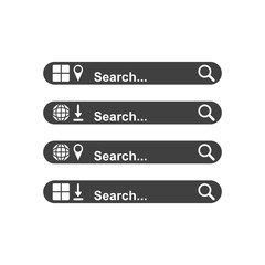 Wall Mural - set the searchable panels of your choice. a template for searching the internet and a mobile applica