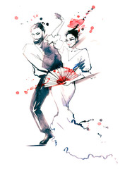 Wall Mural - ballroom dance