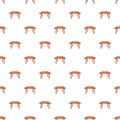 Canvas Print - Table pattern. Cartoon illustration of table vector pattern for web