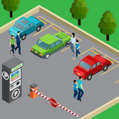 Sticker - Vending Machine Isometric Illustration