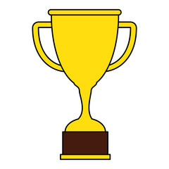 trophy cup isolated icon