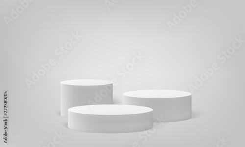 Cuadros en Lienzo Podium scene pillar stand vector scene pedestal