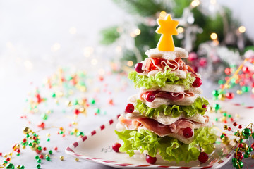 Wall Mural - Christmas tree appetizer