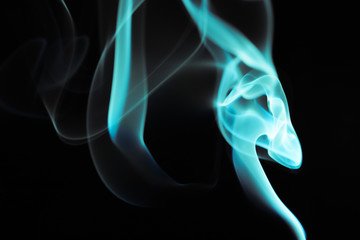 Abstract Smoke on Black Background