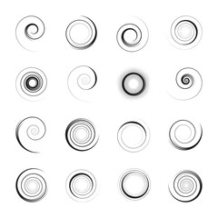 Spiral design elements.