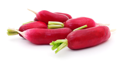 Canvas Print - Fresh red radish.