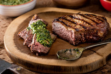 Argentine Style Steak With Chimichurri Sauce