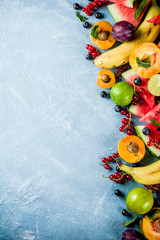 Wall Mural - Summer fruit and berries