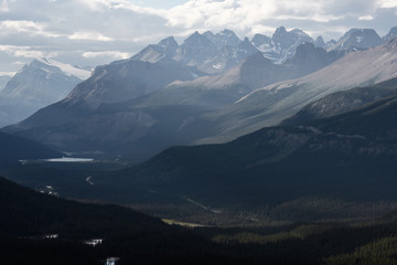 Dramatic landscape along the Icefields Parkway, Canada