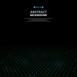 © impulse50 - Abstract of dot light pattern on technology green pentagon pattern  background.