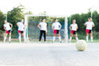 © focusandblur - Handball players working out before game