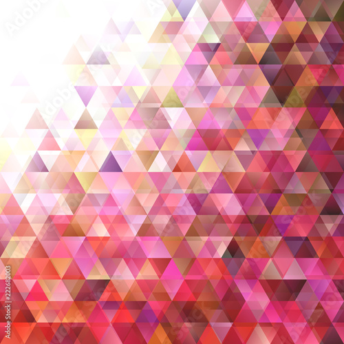 Fotografie, Obraz Geometrical abstract gradient triangle background - vector graphic design