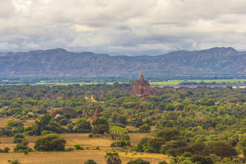 Wall Mural - The plain of Bagan (Pagan), Mandalay, Myanmar