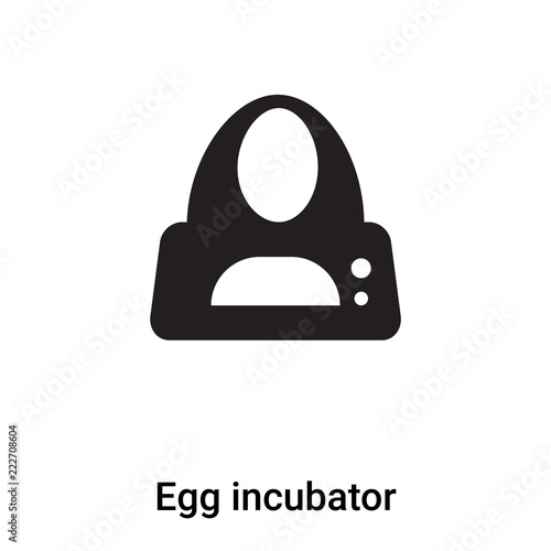Egg incubator icon vector isolated on white background, logo concept of Egg incu Canvas Print