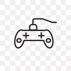 Wall Mural - gamepad icon on transparent background. Modern icons vector illustration. Trendy gamepad icons