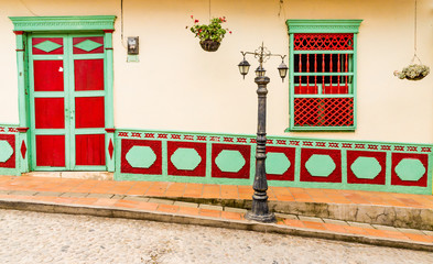 Wall Mural - A typical view in Guatape in Colombia.