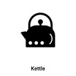 © TOPVECTORSTOCK - Kettle icon vector isolated on white background, logo concept of Kettle sign on transparent background, black filled symbol