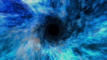 Wall Mural - Space Wormhole Tunnel (Time Travel) 4K