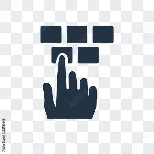 Fotografie, Obraz type icon isolated on transparent background