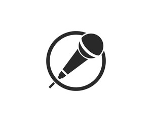 Poster - microphone icon