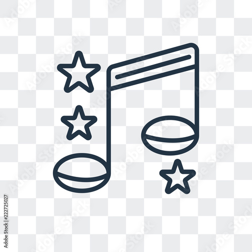 Fotografía Song vector icon isolated on transparent background, Song logo design