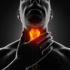 Wall Mural - Sore Throat Illustration