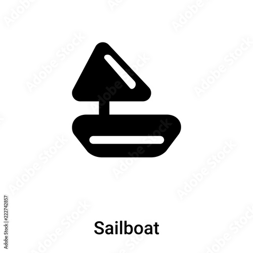 Sailboat Icon Vector Isolated On White Background Logo Concept Of Sailboat Sign On Transparent Background Black Filled Symbol Buy This Stock Vector And Explore Similar Vectors At Adobe Stock Adobe Stock